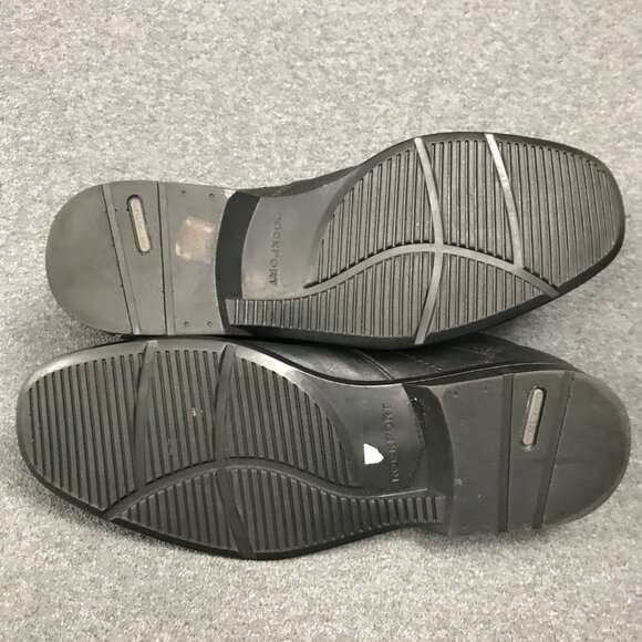 Rockport adiPRENE by adidas Black Leather Slip-On Penny Loafers Shoes Men 8.5 XW - Picture 7 of 7